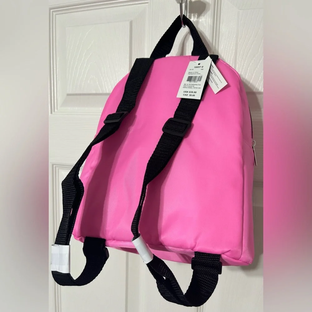 Claire’s Mini Backpack Purse Initial “M” Pink 11” NWT